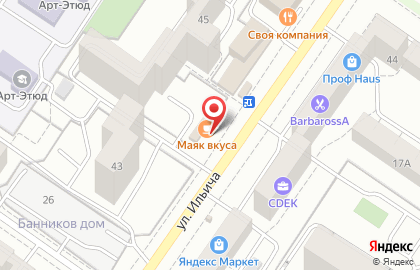 Продуктовый магазин Е-да в Орджоникидзевском районе на карте