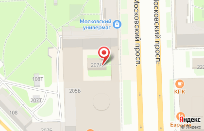 Отделение ЮниКредит Банк на Московском проспекте, 207А на карте