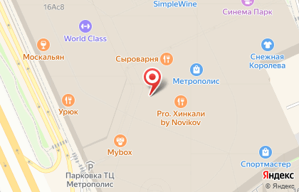 Магазин косметики NYX на Ленинградском шоссе на карте