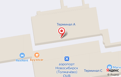 Авиакасса Толмачёво в Новосибирске на карте