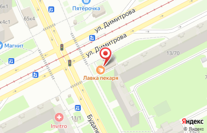 Булочная Лавка пекаря на улице Димитрова на карте