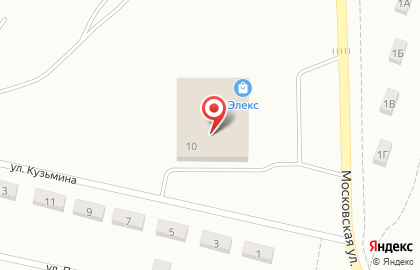 Торговый центр Элекс на Московской улице на карте