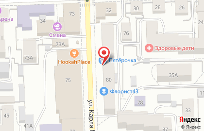 ОАО Банкомат, АК Барс Банк на улице Карла Маркса на карте
