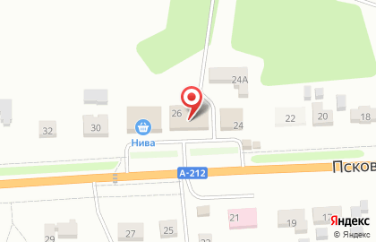 Магазин промтоваров промтоваров на Псковской улице на карте