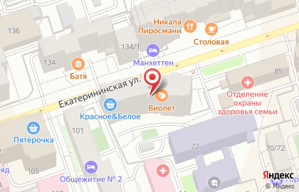 Торговая компания Барс. Керамический гранит на Екатерининской улице на карте