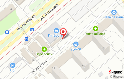 Магазин Акатьевская Зорька на карте