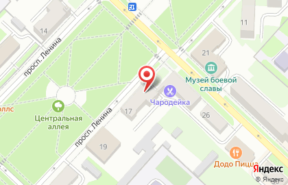 Продуктовый магазин Ивушка, продуктовый магазин на проспекте Ленина на карте