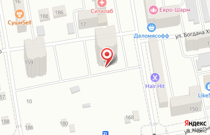 Сервисный центр Профсервис на улице Богдана Хмельницкого на карте