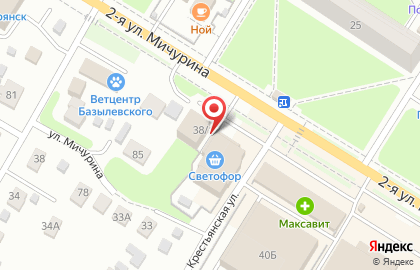 Магазин строительно-отделочных материалов и инструмента Хозяин на 2-й улице Мичурина на карте