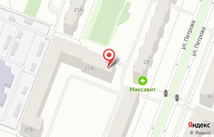 Парикмахерская Премьера на улице Петрова на карте
