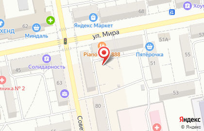 Венец на Советской улице на карте