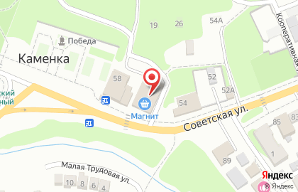 Гипермаркет Магнит на Советской улице на карте