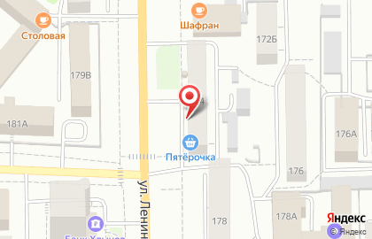 ОАО Банкомат, АК Барс Банк на улице Ленина на карте