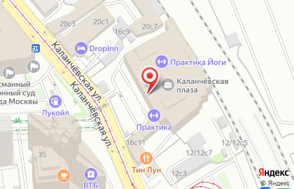 Бизнес-центр Каланчёвская Плаза на карте