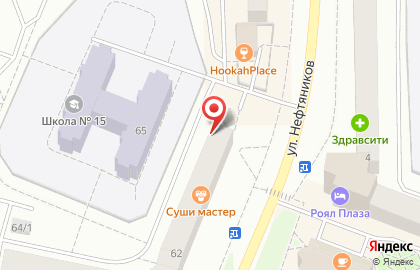 Ресторан доставки японской кухни Суши Мастер в Ханты-Мансийске на карте