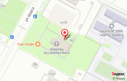 Московская Центральная Церковь Христиан на карте