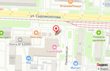Сауна Карамелька на улице Сыромолотова на карте