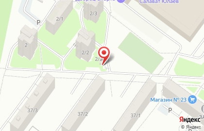 Продовольственный магазин в Октябрьском районе на карте