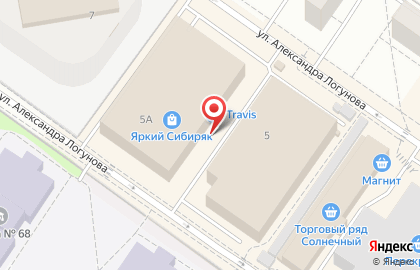 Магазин Импульс на улице Александра Логунова на карте