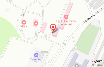 Находкинская Городская больница на улице Ленинградской на карте