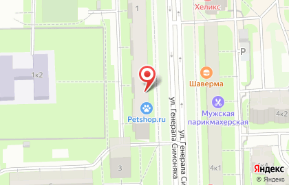 Парикмахерская в Санкт-Петербурге на карте