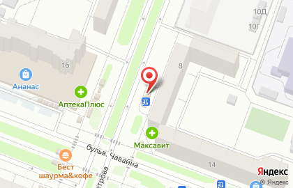 Киоск по продаже кофе и чая на улице Петрова на карте