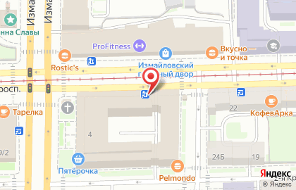 Комус-Петербург на 1-ой Красноармейской улице на карте