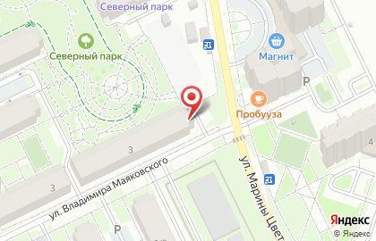 Пекарня Дом хлеба на улице Марины Цветаевой на карте