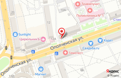 Магазин Рукодельница в Тракторозаводском районе на карте