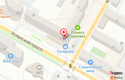 Супермаркет Пятёрочка на Юбилейной улице в Верхней Пышме на карте