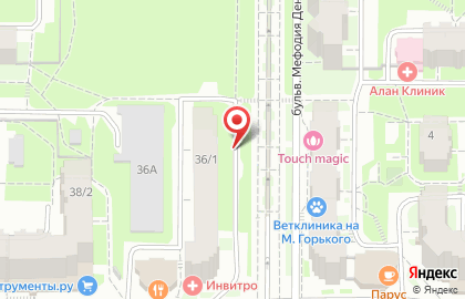 Бэби-клуб на проспекте Максима Горького на карте