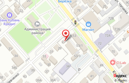 Акцент в Краснодаре на карте