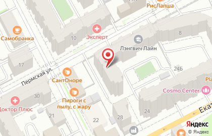 Бенто суши на Пермской улице на карте