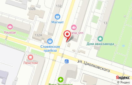 Продуктовый магазин 24 часа на улице Ленинградской на карте