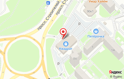 Супермаркет Мария-Ра на проспекте Строителей, 84а на карте