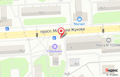 Комсомольская Правда на проспекте Маршала Жукова на карте