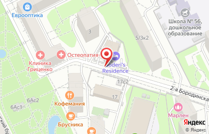 Содерис на Киевской на карте
