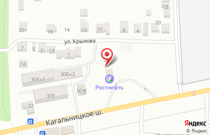 Ростнефть на Кагальницком шоссе на карте
