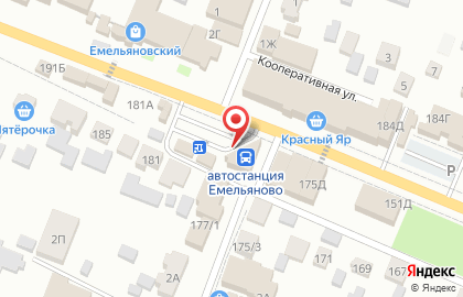 Банкомат Енисейский объединенный банк на Московской улице, 175в на карте