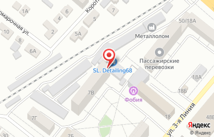 Автомойка на ул. 3-я Линия, 18/1 на карте