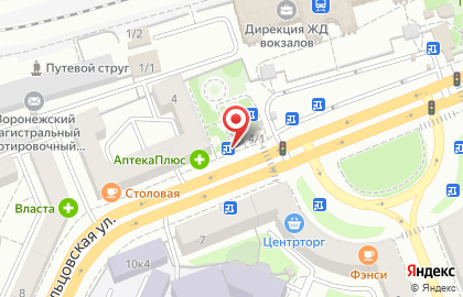 Киоск быстрого питания Русский аппетит на Кольцовской улице, 4 на карте