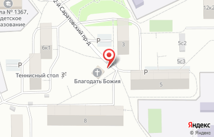 Церковь евангельских христиан Благодать Божья на карте