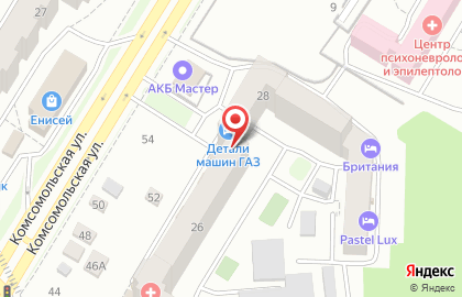 Торговый дом запчастей ГАЗ, ВАЗ, УАЗ АвтоДеталь в Октябрьском районе на карте