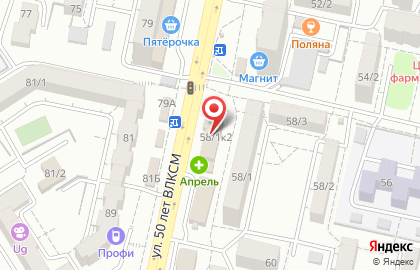 МЖК на улице Ленина на карте