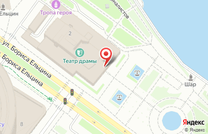 Свердловский государственный академический театр драмы на карте