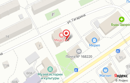Строительный магазин Метиз на улице Гагарина на карте