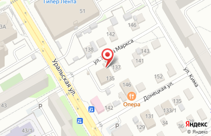Магазин Красное & Белое в Оренбурге на карте