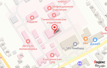 Больница ГБУЗ Курганинская ЦРБ МЗ КК на карте