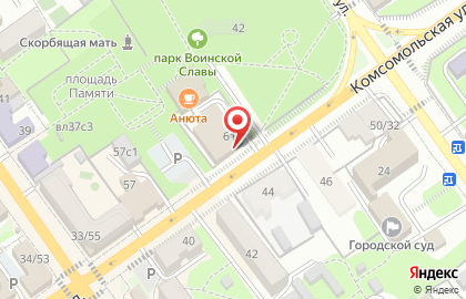 УКБ Белгородсоцбанк на Комсомольской на карте