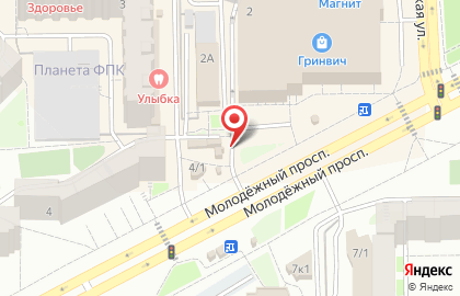 Пивной бар на Молодёжном проспекте, 2а к1 на карте